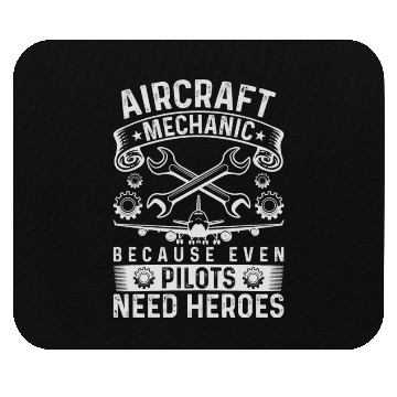 Discover Airplane Mechanic Funny Aviation Technician Mouse Pads