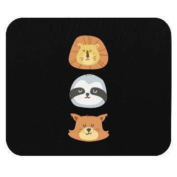 Discover Lion, Sloth and Weasel Mouse Pads