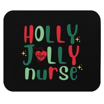 Discover HOLLY JOLLY NURSE6 Mouse Pads