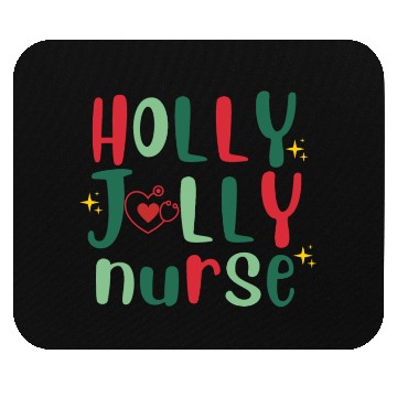 Discover HOLLY JOLLY NURSE4 Mouse Pads