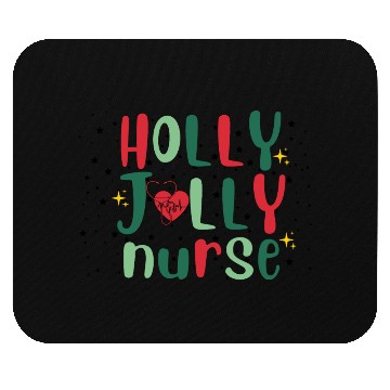 Discover HOLLY JOLLY NURSE Mouse Pads