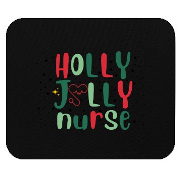 Discover HOLLY JOLLY NURSE Mouse Pads