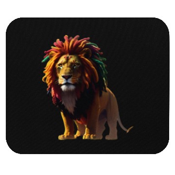 Discover Rasta Lion Mouse Pads