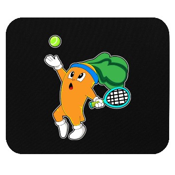 Discover Carrot At Tennis With Tennis Racket Mouse Pads
