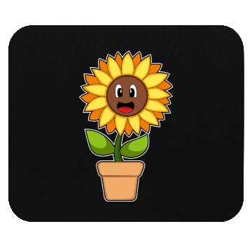 Discover Plant Pot Sunflower Flower Mouse Pads
