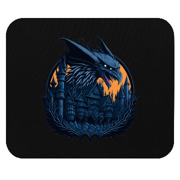 Discover The raven dragon Mouse Pads