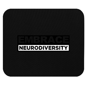 Discover Neurodiversity Embrace ADHD Autism ASD Rainbow Mouse Pads