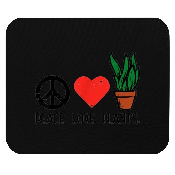 Discover Peace Love Plants Gardening Hippie Gardener Men Wo Mouse Pads