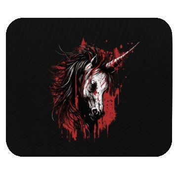 Discover scary unicorn Mouse Pads