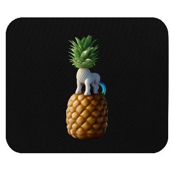Discover Pineapple unicorn - tropical unicorn Mouse Pads