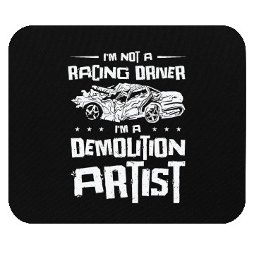 Discover Demolition Derby Car Demo Driver Mouse Pads