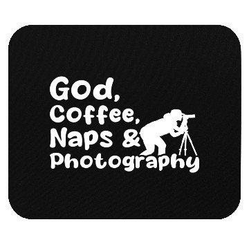 Discover God, Coffee, Naps & Photography Mouse Pads
