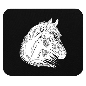 Discover Mares Horse Portrait With Beautiful Mane Mouse Pads