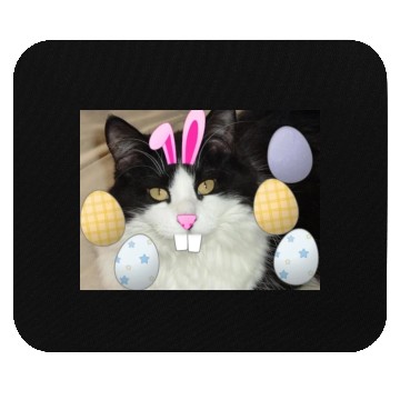 Discover Easter Bunny Cat Face Decor Mouse Pads