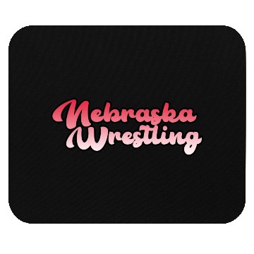 Discover Nebraska Wrestling (State Colors) Mouse Pads