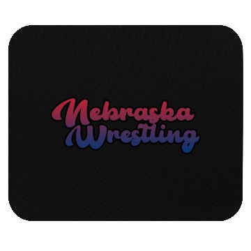 Discover Nebraska Wrestling (USA Colors) Mouse Pads