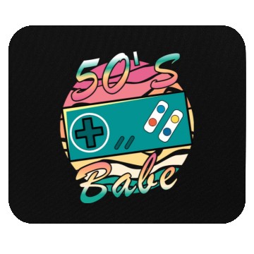 Discover Gamer Girl Babe Retro 50s 1950 Mouse Pads
