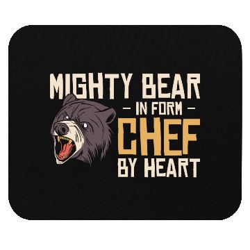 Discover Chef Beast Animal Lover Bear Cooking Meals Mouse Pads