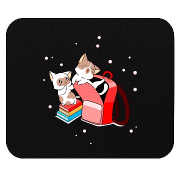 Discover Cute Kittens School Books Bag Back To School Mouse Pads