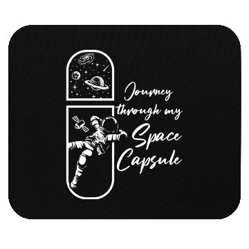 Discover Space Capsule Science Fan Galaxy Astronaut Mouse Pads