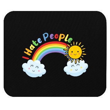 Discover Cute Sun And Cloud I Hate People Mouse Pads