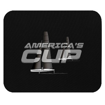 Discover America s cup white Mouse Pads