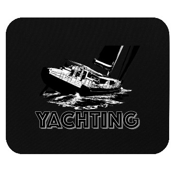 Discover Yachting black Mouse Pads