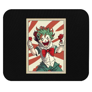 Discover Happy joker card Mouse Pads