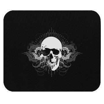 Discover skull gothic with ornaments Mouse Pads