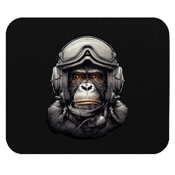 Discover Pilot Monkey Digital Art Mouse Pads