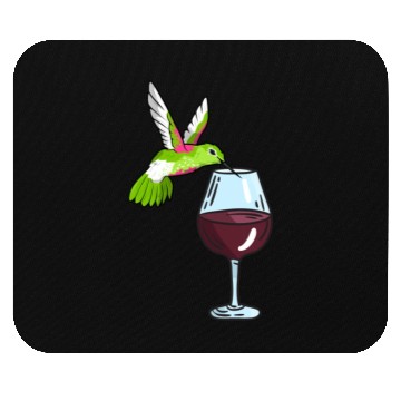 Discover Hummingbird Drinking Wine Birdwatching Hummingbird Mouse Pads