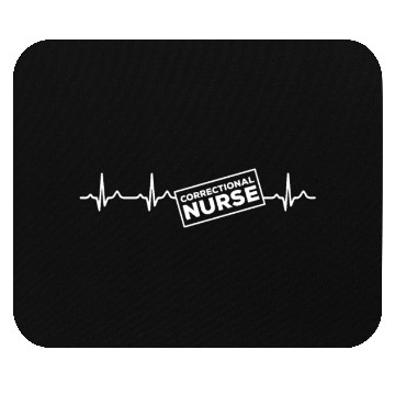 Discover Great Correctional Nurse Heartbeat Design Mouse Pads
