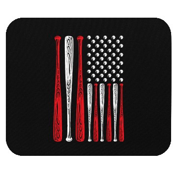 Discover Baseball Lover Baseball Player Baseball Coach USA Mouse Pads