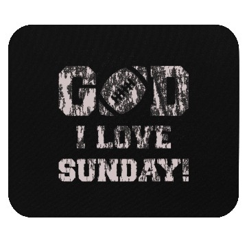 Discover GOD I LOVE SUNDAY Mouse Pads