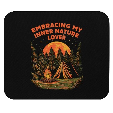 Discover Embracing Inner Nature Lover Camping Forest Camper Mouse Pads
