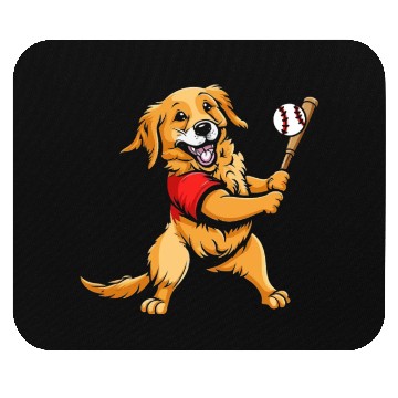 Discover Baseball Dog Baseball Player Baseball Coach Mouse Pads