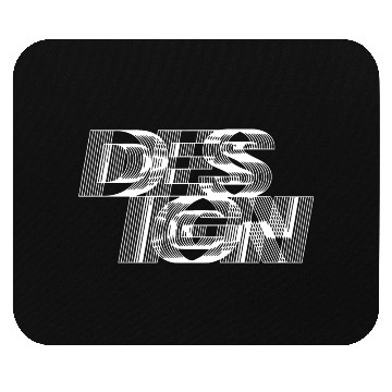 Discover black and white design typography Mouse Pads