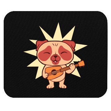 Discover Guitar Dog I Puppy I Kids Dog Mouse Pads