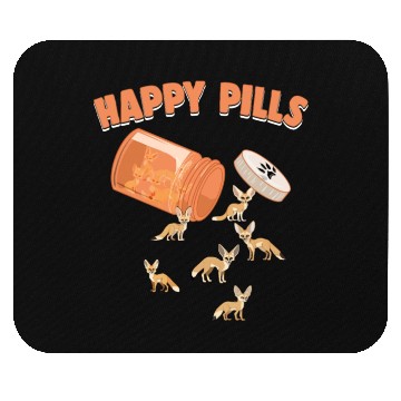 Discover Happy Pills Fennec Fox Funny Fennec Foxes Lover Mouse Pads