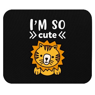 Discover I m So Cute Lion Children Lion Mouse Pads