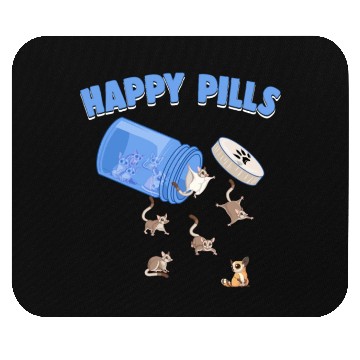 Discover Happy Pills Sugar Bears Funny Sugar Gliders Lover Mouse Pads
