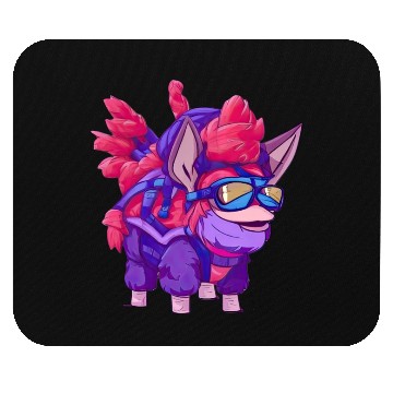 Discover Neon Llama Mouse Pads