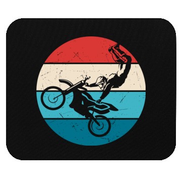 Discover Freestyle Motorcyclist Retro Mouse Pads