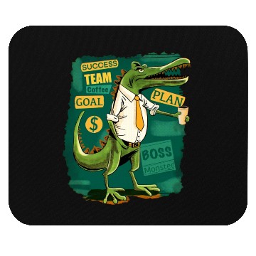 Discover Boss Crocodile Mouse Pads