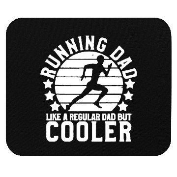 Discover Mens Running Dad | Funny Marathon Runner Father's Mouse Pads