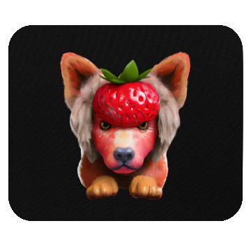 Discover Strawberry dog dog Mouse Pads