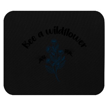 Discover Bee a wildflower Mouse Pads