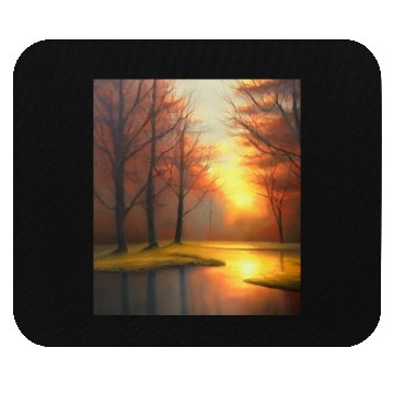 Discover solitude and serene forest Mouse Pads