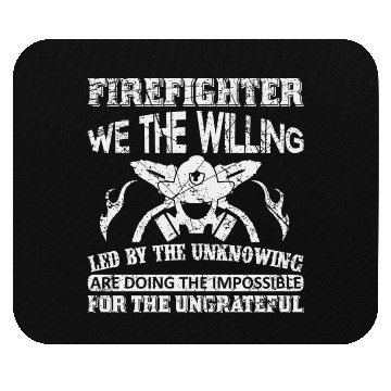 Discover Firefighter Doing The Impossible Mouse Pads