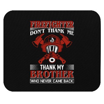 Discover Firefighter Brother Mouse Pads